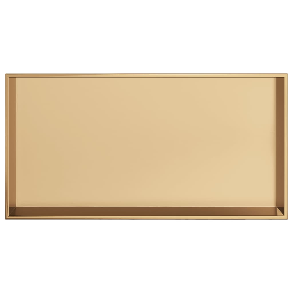 vidaXL Nișă de duș, auriu periat, 62x32x9 cm, oțel inoxidabil vidaXL Nișă de duș, auriu periat, 62x32x9 cm, oțel inoxidabil