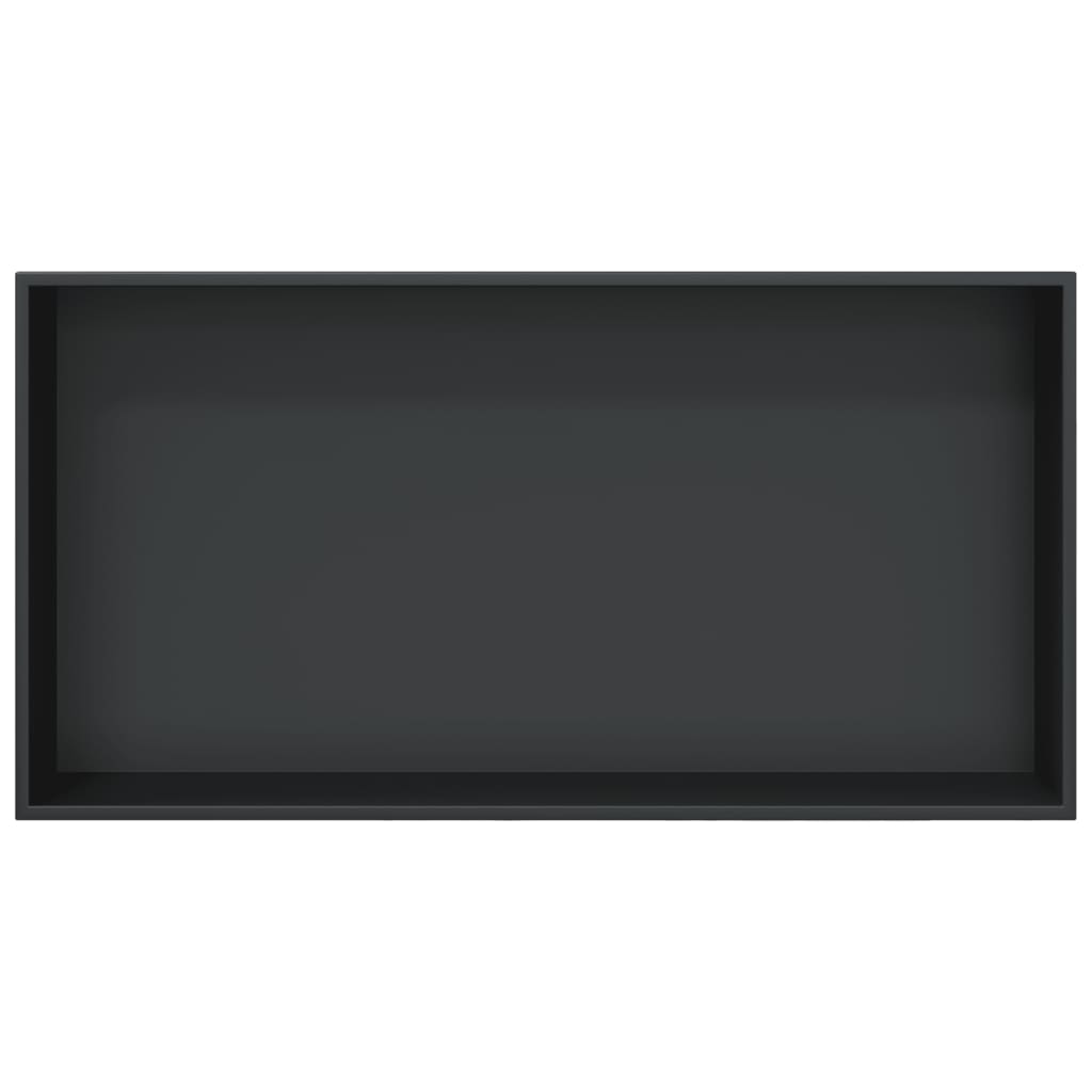 vidaXL Nișă de duș, negru mat, 62x32x9 cm, oțel inoxidabil vidaXL Nișă de duș, negru mat, 62x32x9 cm, oțel inoxidabil
