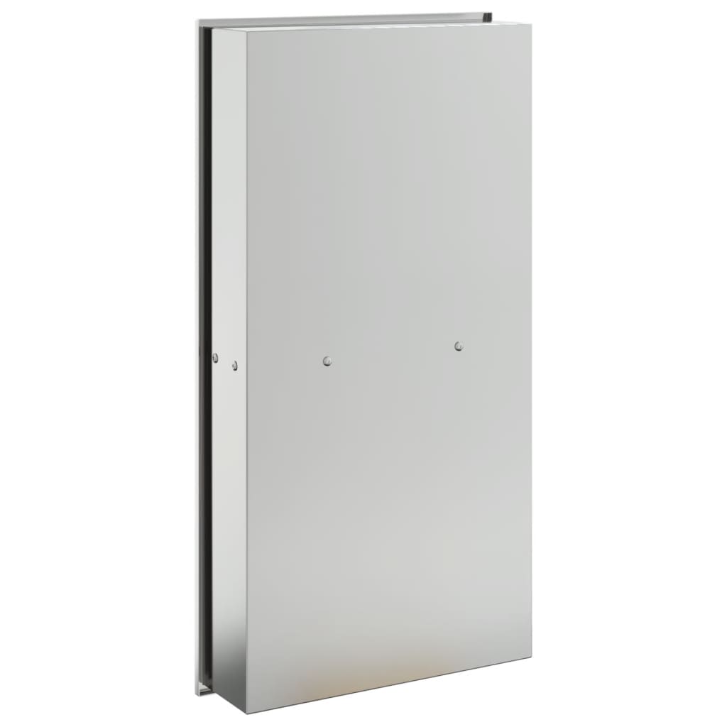 vidaXL Nișă de duș, argintiu periat, 32x62x9 cm, oțel inoxidabil vidaXL Nișă de duș, argintiu periat, 32x62x9 cm, oțel inoxidabil