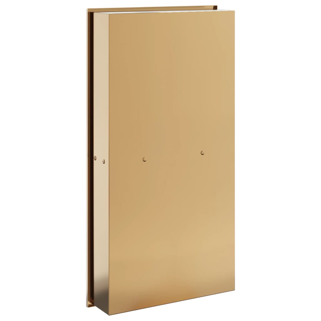 vidaXL Nișă de duș, auriu periat, 32x62x9 cm, oțel inoxidabil vidaXL Nișă de duș, auriu periat, 32x62x9 cm, oțel inoxidabil