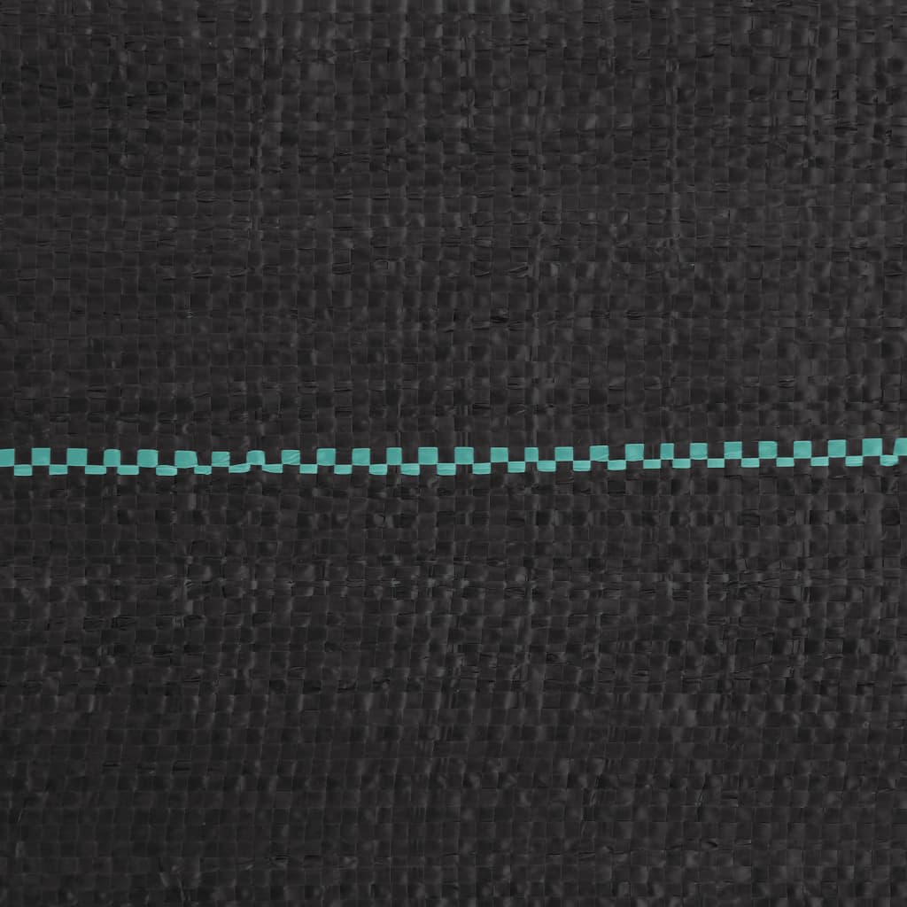 vidaXL Membrană antiburuieni, negru, 1,5x5 m, PP