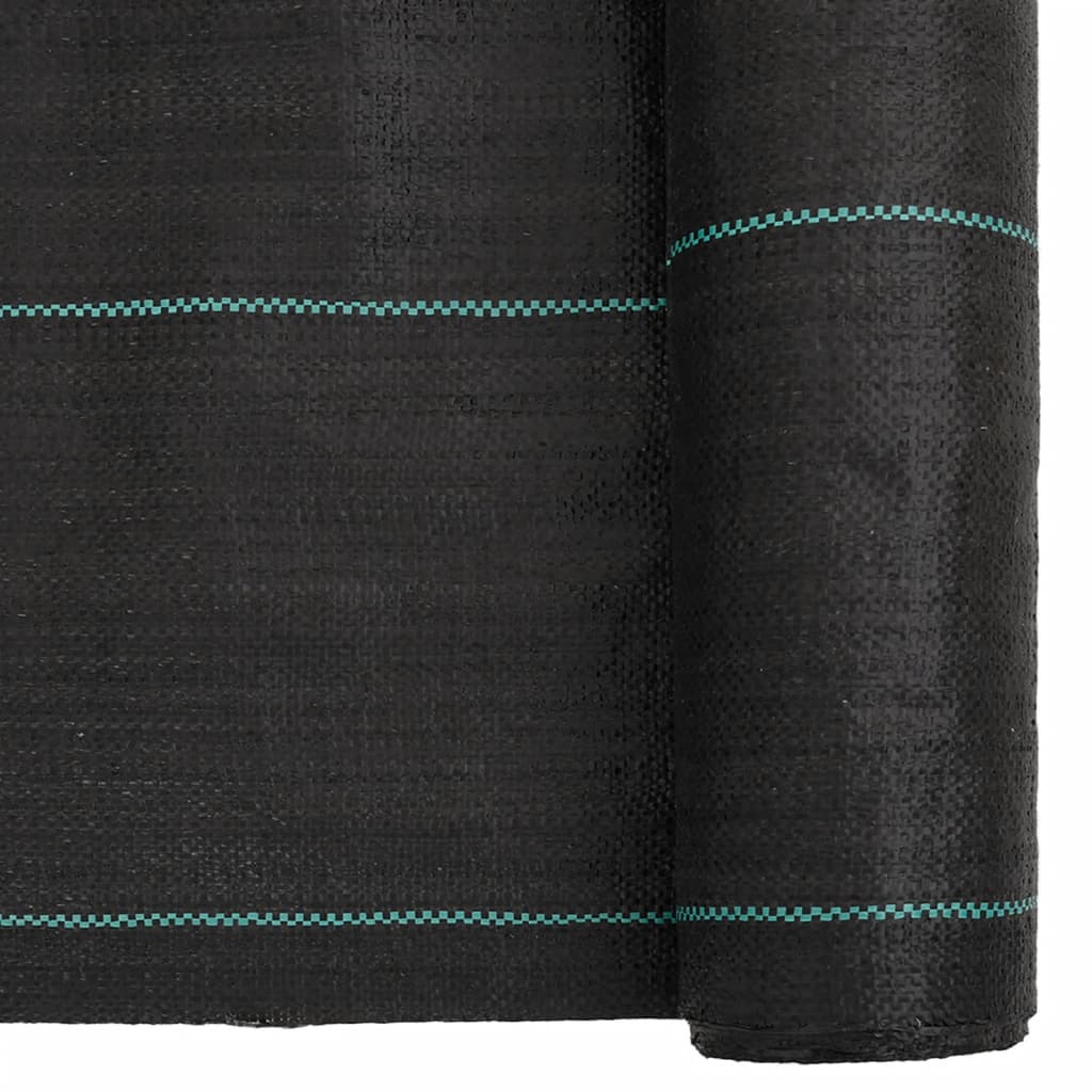 vidaXL Membrană antiburuieni, negru, 1,5x25 m, PP vidaXL Membrană antiburuieni, negru, 1,5x25 m, PP