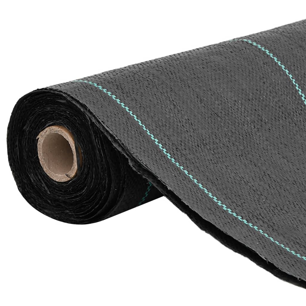 vidaXL Membrană antiburuieni, negru, 1,5x50 m, PP vidaXL Membrană antiburuieni, negru, 1,5x50 m, PP