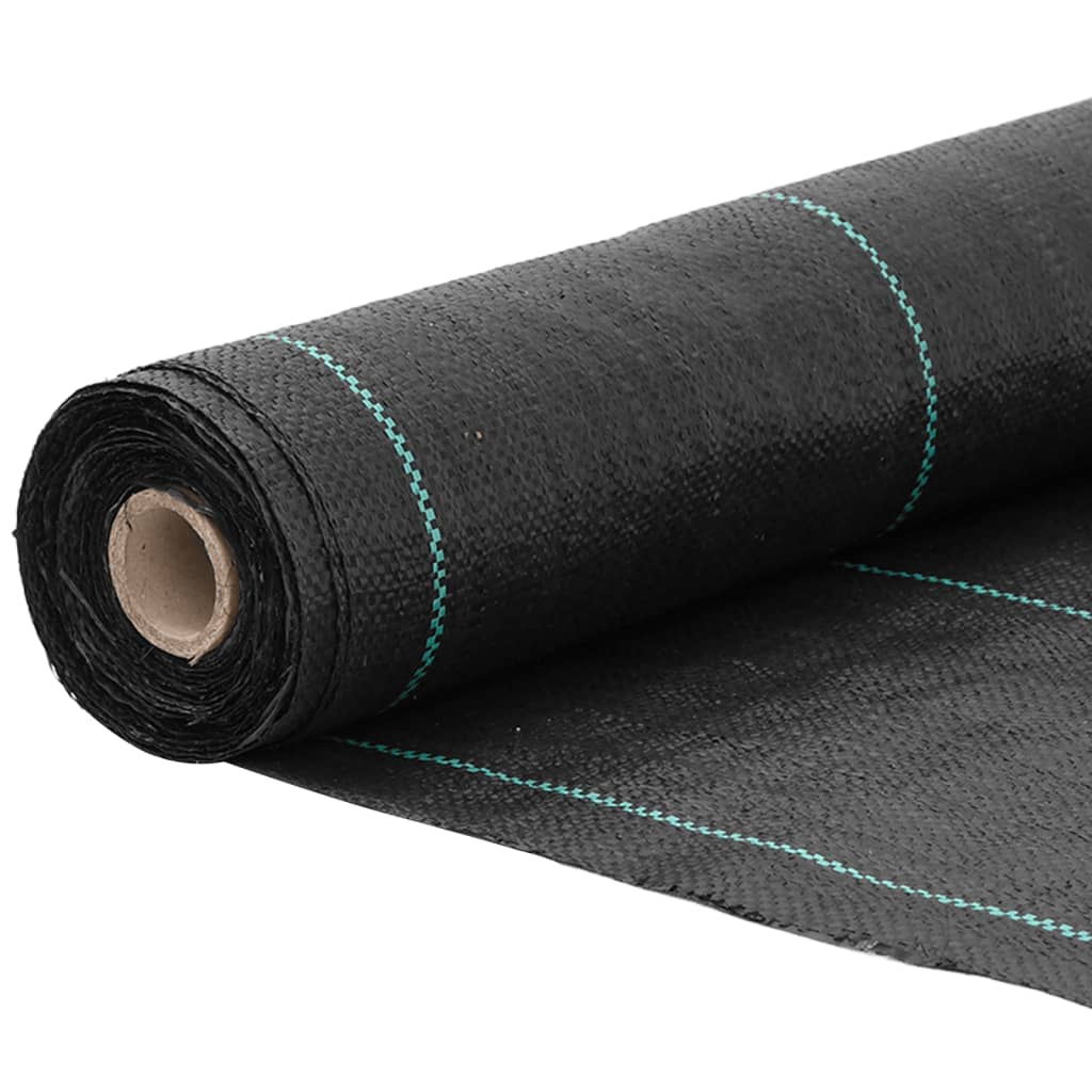 vidaXL Membrană antiburuieni, negru, 1,5x50 m, PP vidaXL Membrană antiburuieni, negru, 1,5x50 m, PP