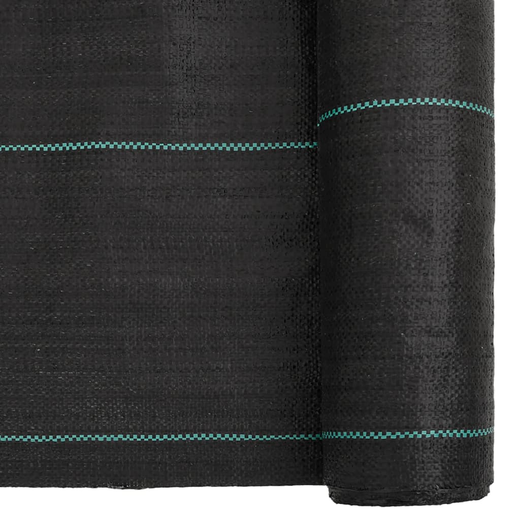 vidaXL Membrană antiburuieni, negru, 1,5x50 m, PP vidaXL Membrană antiburuieni, negru, 1,5x50 m, PP