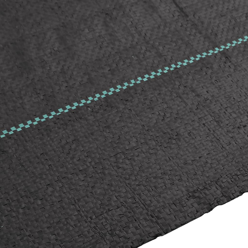 vidaXL Membrană antiburuieni, negru, 4x5 m, PP