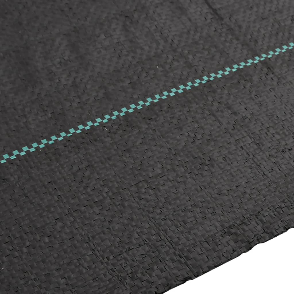 vidaXL Membrană antiburuieni, negru, 4x10 m, PP
