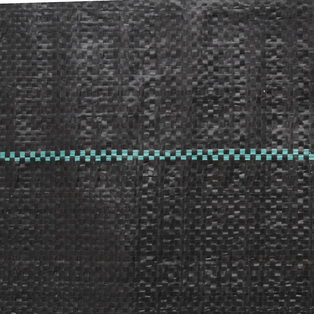 vidaXL Membrană antiburuieni, negru, 4x10 m, PP