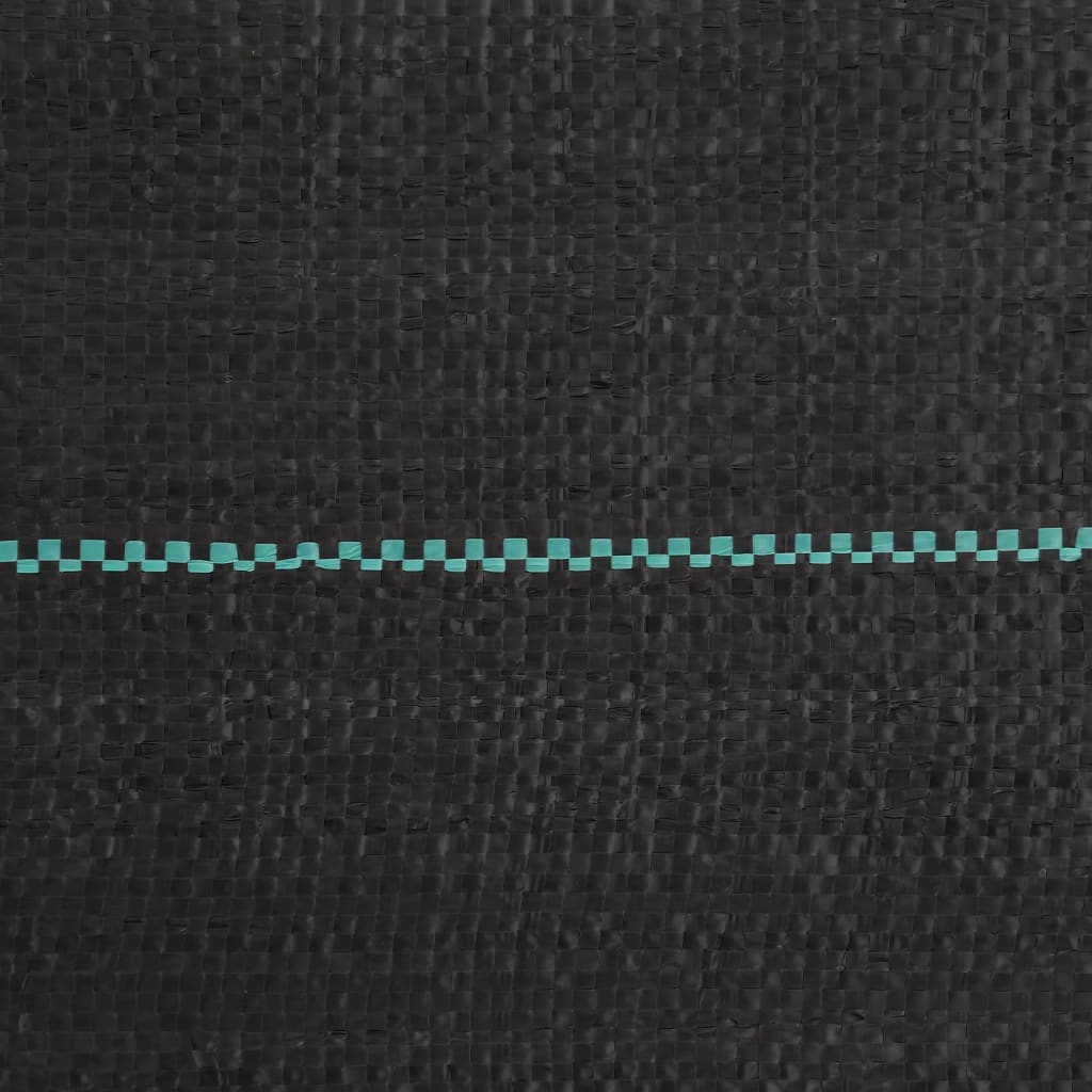 vidaXL Membrană antiburuieni, negru, 0,5x100 m, PP