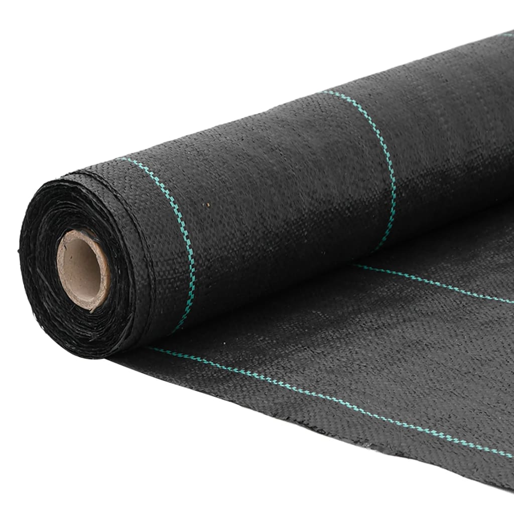 vidaXL Membrană antiburuieni, negru, 0,5x150 m, PP vidaXL Membrană antiburuieni, negru, 0,5x150 m, PP