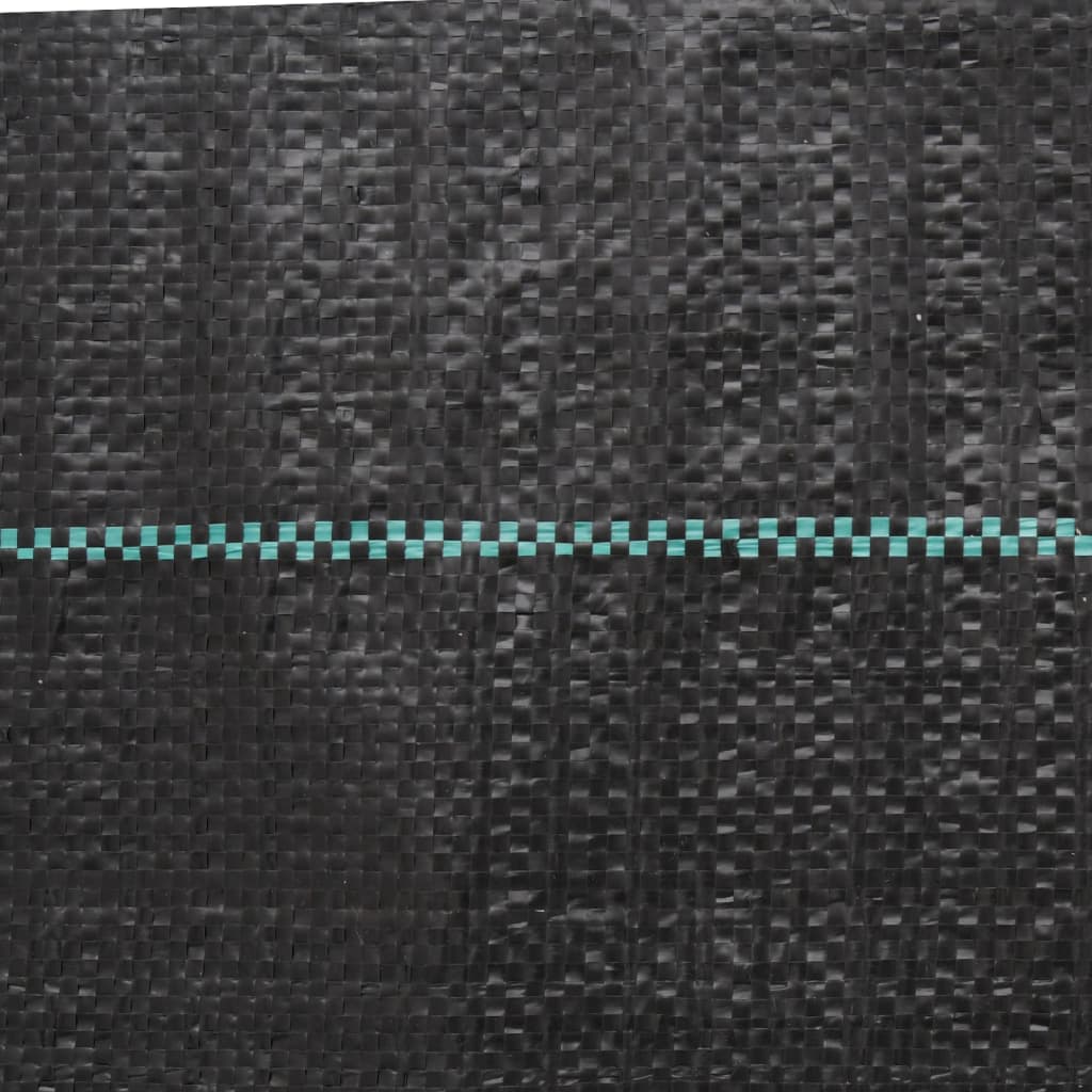 vidaXL Membrană antiburuieni, negru, 1x50 m, PP