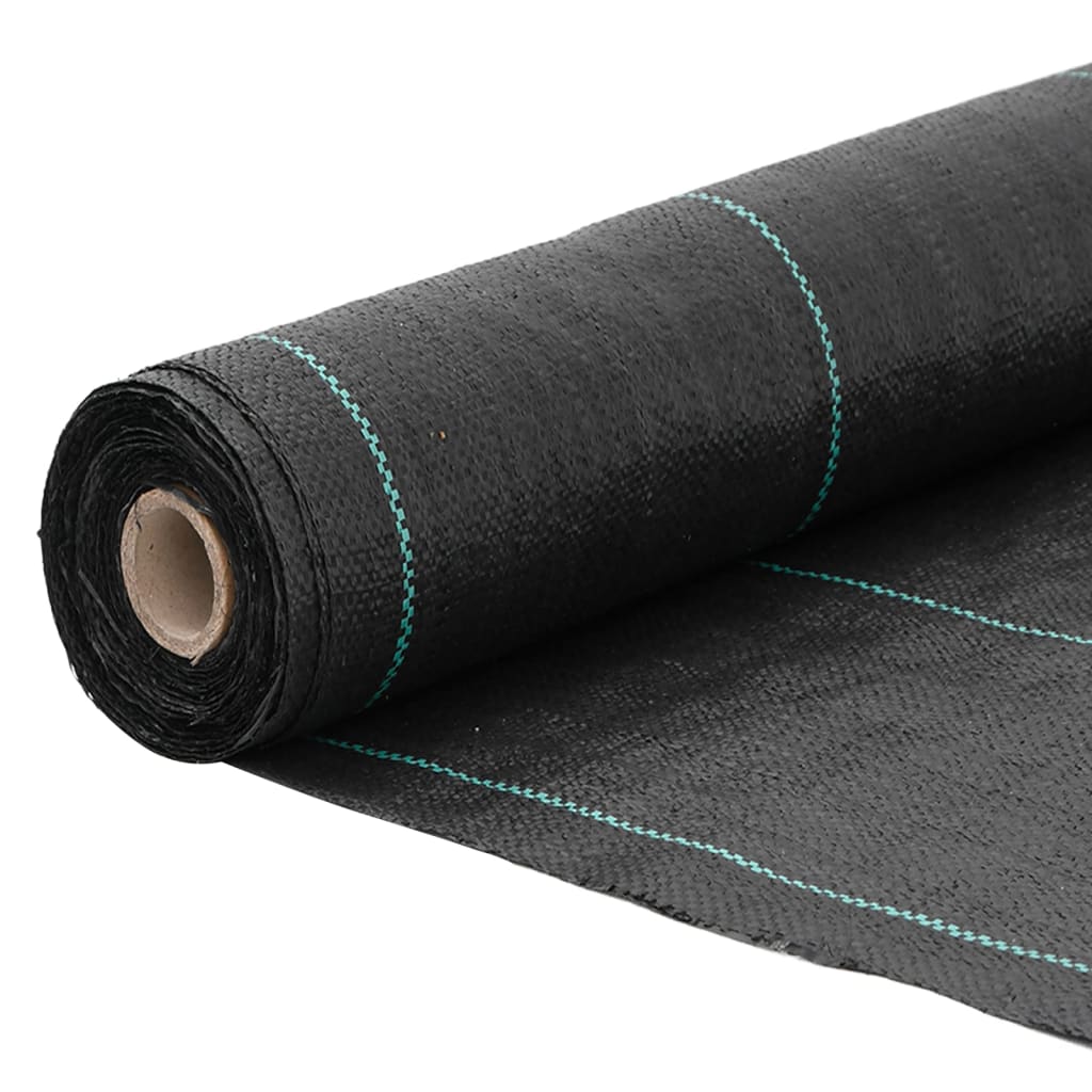 vidaXL Membrană antiburuieni, negru, 1,5x100 m, PP vidaXL Membrană antiburuieni, negru, 1,5x100 m, PP
