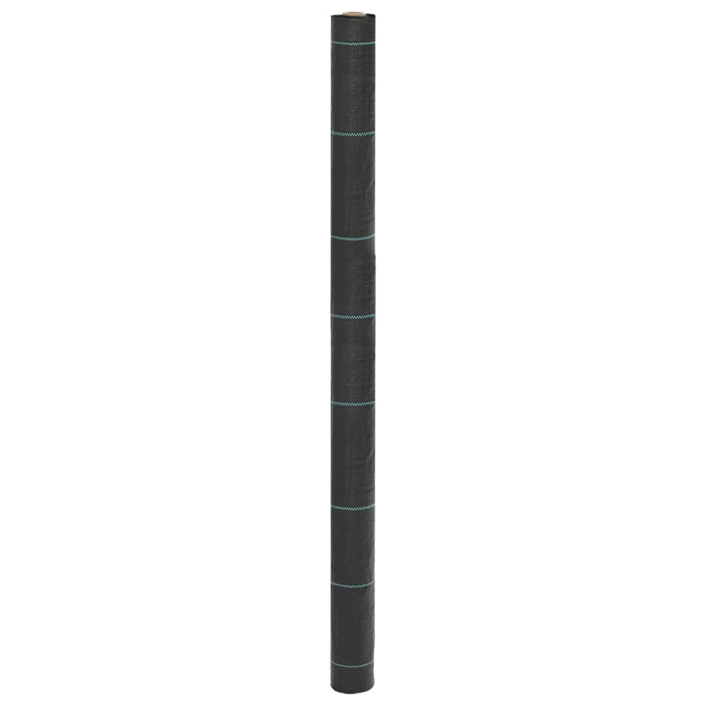 vidaXL Membrană antiburuieni, negru, 1,5x200 m, PP