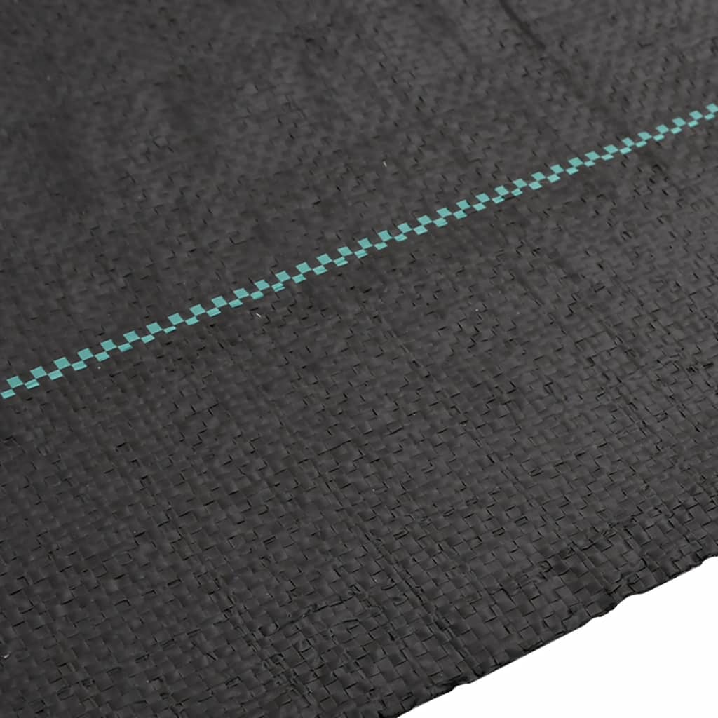 vidaXL Membrană antiburuieni, negru, 2x150 m, PP
