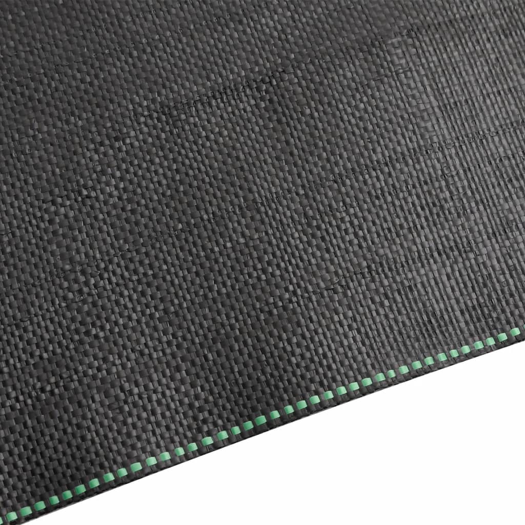 vidaXL Membrană antiburuieni, negru, 0,5x100 m, PP