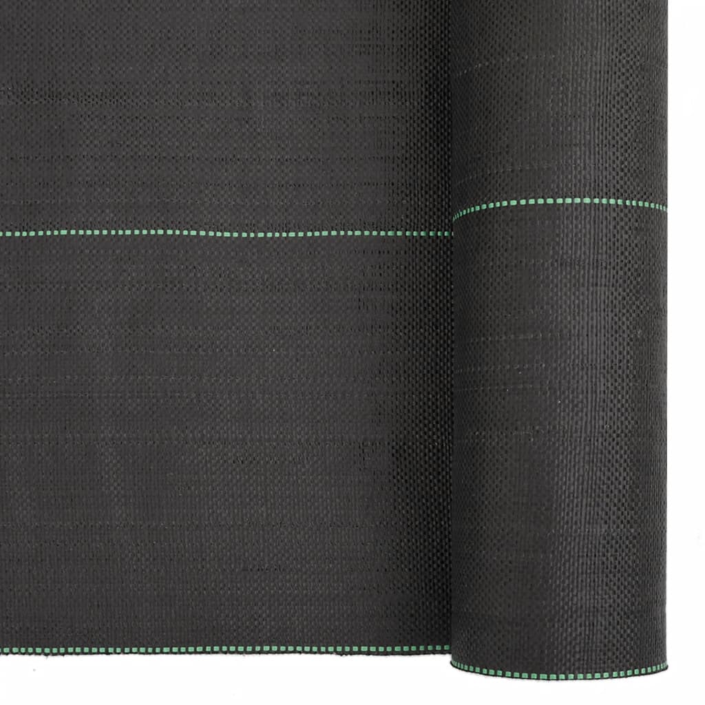vidaXL Membrană antiburuieni, negru, 2x25 m, PP vidaXL Membrană antiburuieni, negru, 2x25 m, PP