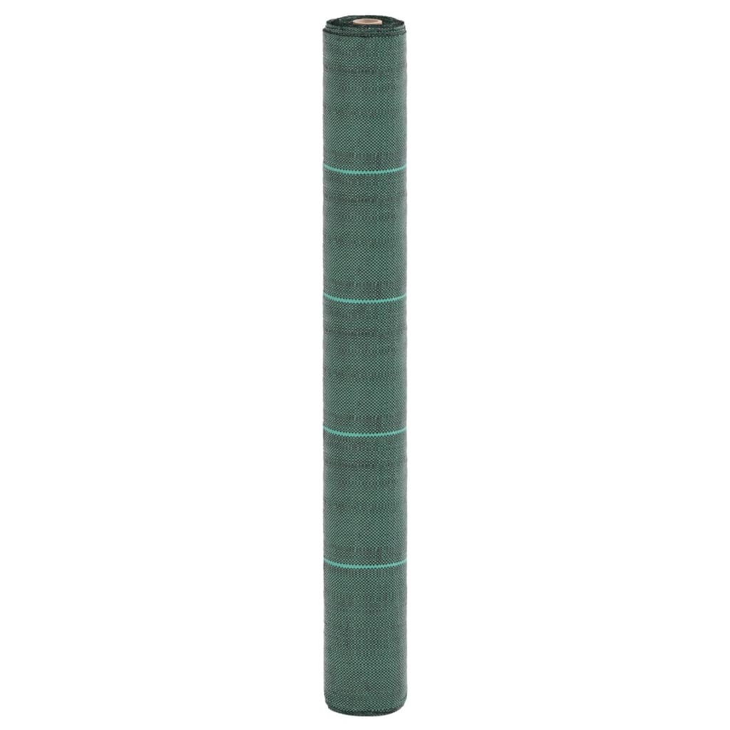 vidaXL Membrană antiburuieni, verde, 1x5 m, PP