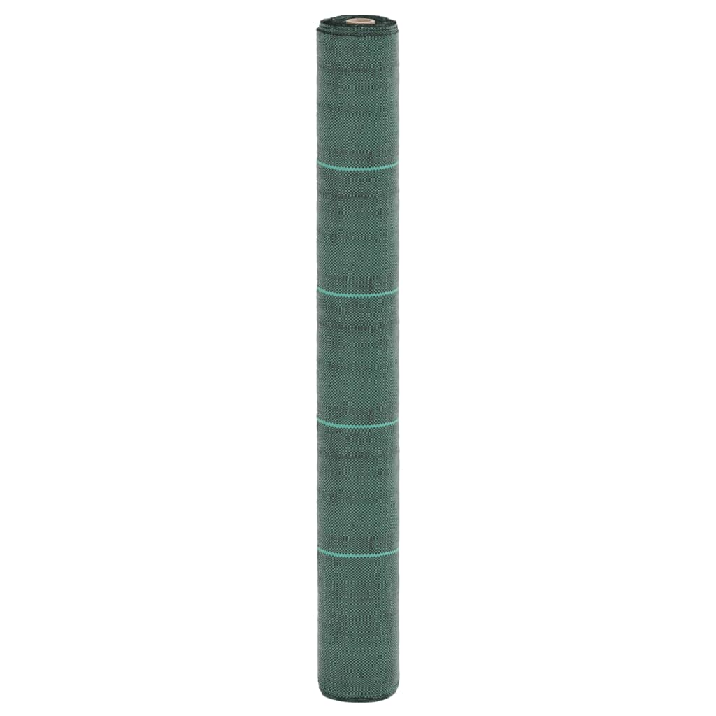 vidaXL Membrană antiburuieni, verde, 1x10 m, PP