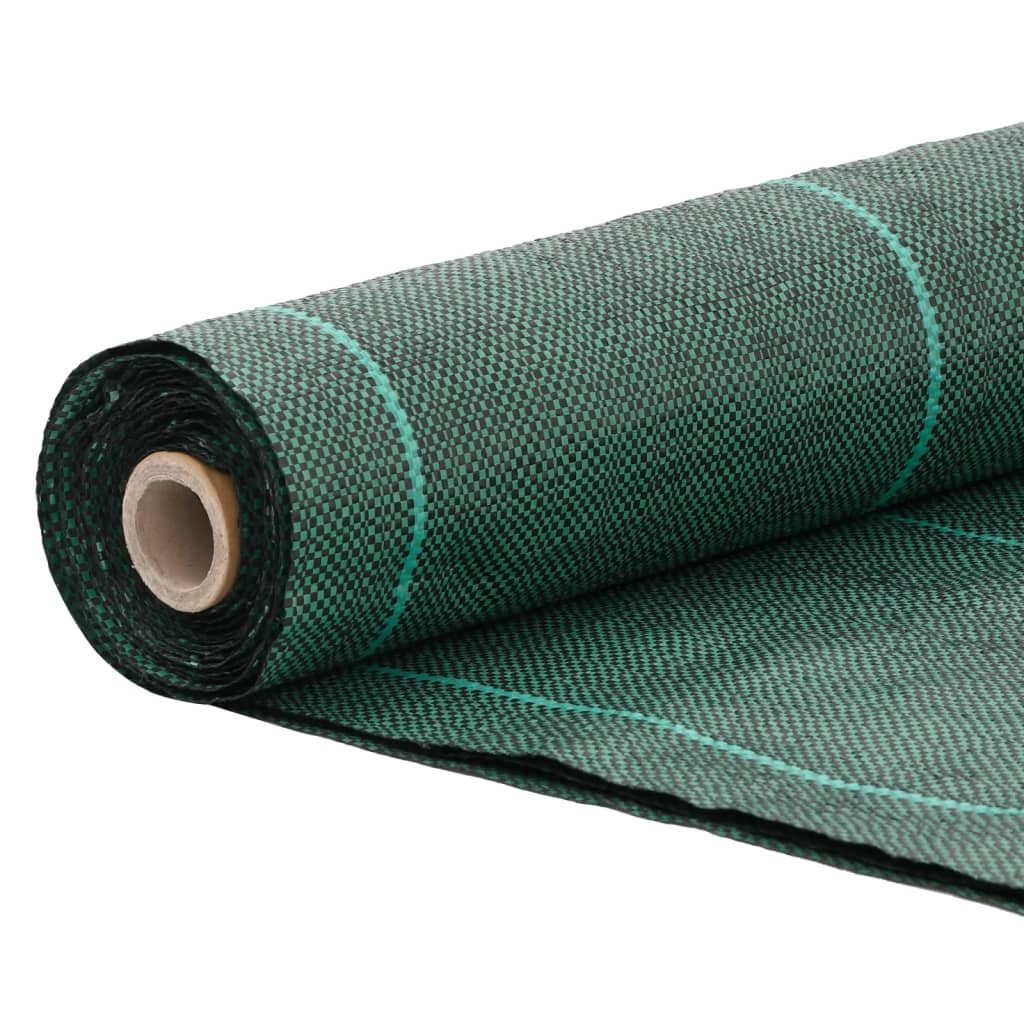 vidaXL Membrană antiburuieni, verde, 1x50 m, PP