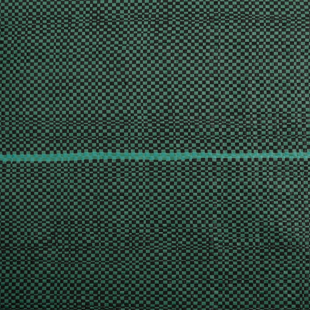 vidaXL Membrană antiburuieni, verde, 2x150 m, PP
