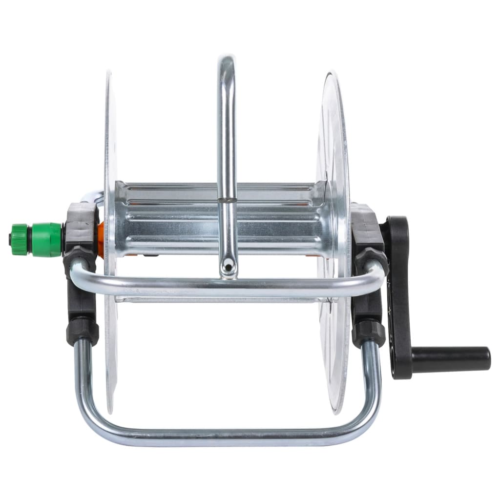 vidaXL Tambur de perete pentru furtun de 50 m 1/2" sau 35 m 3/4", oțel