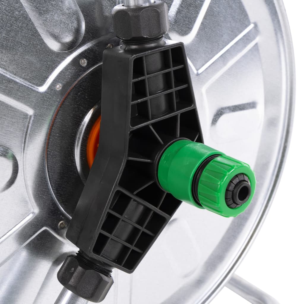vidaXL Tambur de perete pentru furtun de 50 m 1/2", oțel vidaXL Tambur de perete pentru furtun de 50 m 1/2", oțel