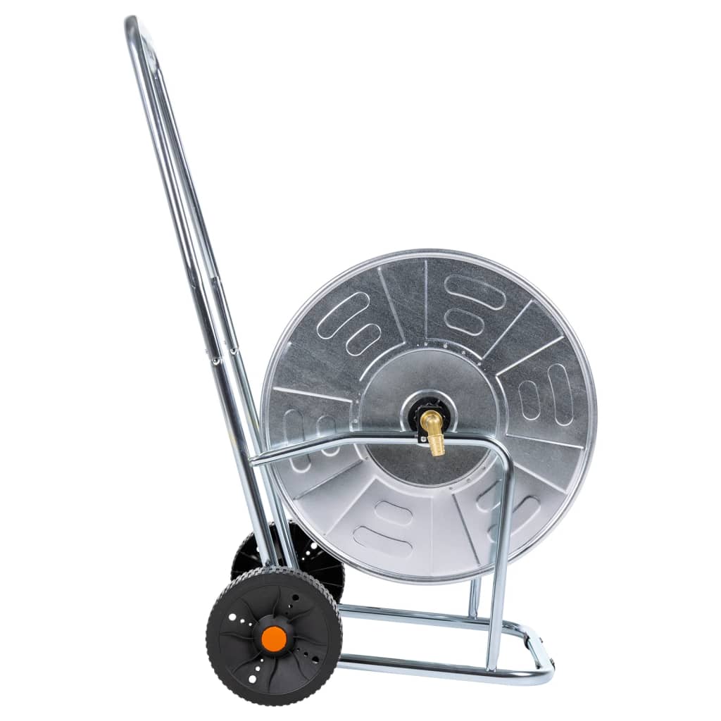 vidaXL Cărucior cu tambur pentru furtun de 80 m 4/2", oțel vidaXL Cărucior cu tambur pentru furtun de 80 m 4/2", oțel