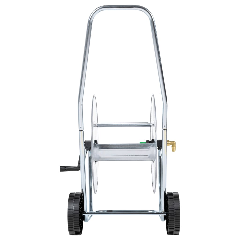 vidaXL Cărucior cu tambur pentru furtun de 80 m 4/2", oțel vidaXL Cărucior cu tambur pentru furtun de 80 m 4/2", oțel