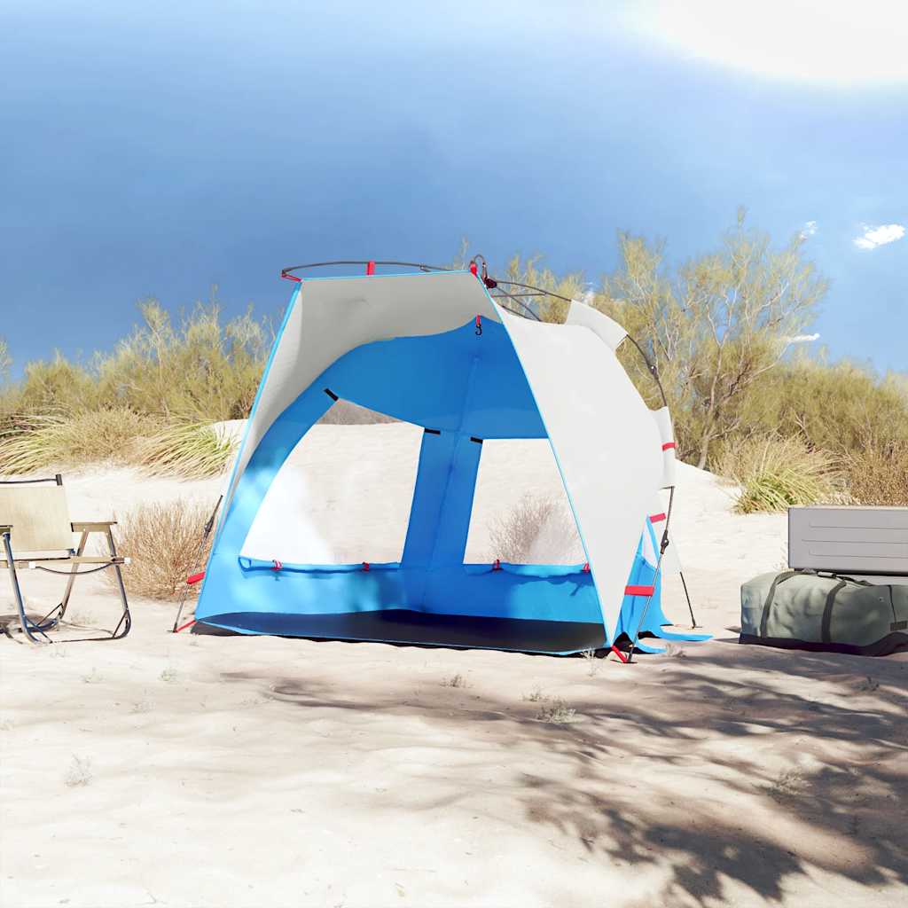 vidaXL Cort camping 2 persoane albastru azur impermeabil setare rapidă vidaXL Cort camping 2 persoane albastru azur impermeabil setare rapidă