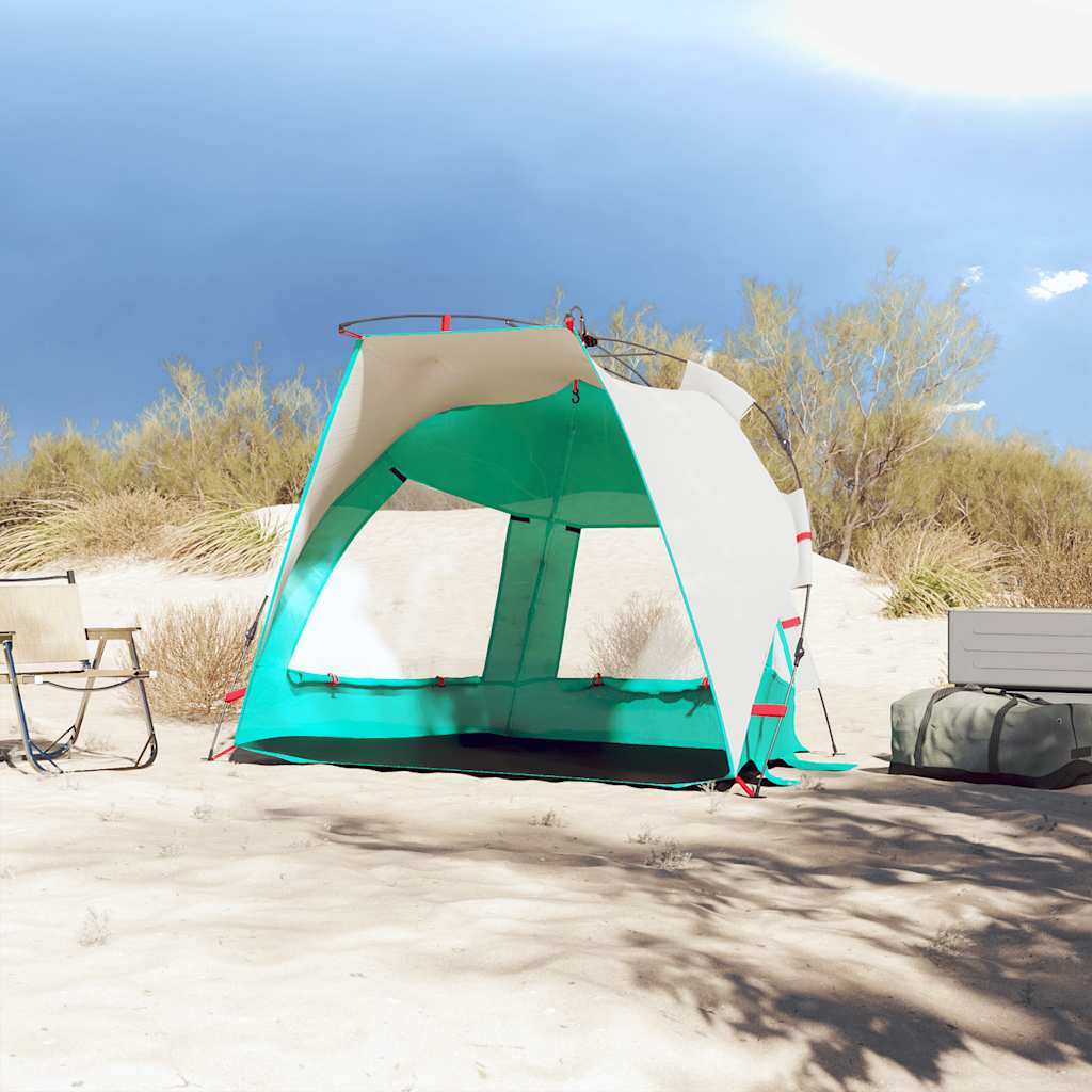 vidaXL Cort camping 2 persoane verde marin impermeabil setare rapidă vidaXL Cort camping 2 persoane verde marin impermeabil setare rapidă