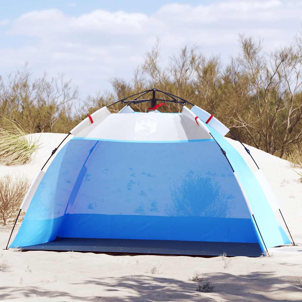 vidaXL Cort camping 2 persoane albastru azur impermeabil setare rapidă vidaXL Cort camping 2 persoane albastru azur impermeabil setare rapidă