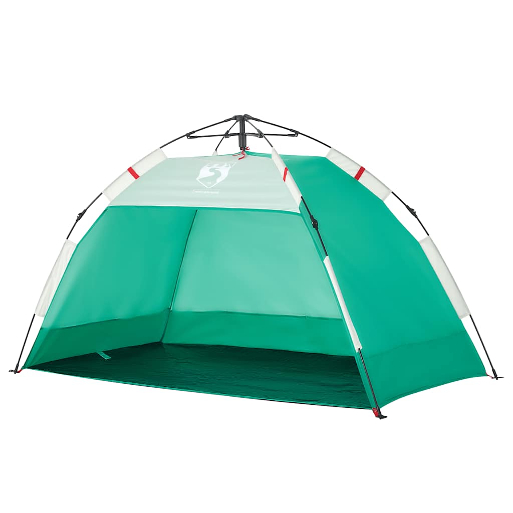 vidaXL Cort camping 2 persoane verde marin impermeabil setare rapidă