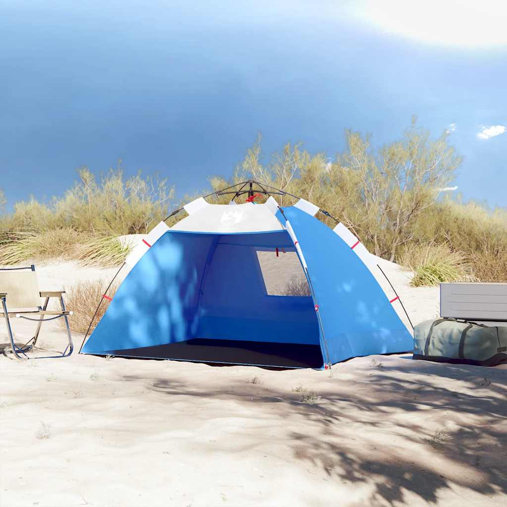 vidaXL Cort camping 2 persoane albastru azur impermeabil setare rapidă vidaXL Cort camping 2 persoane albastru azur impermeabil setare rapidă