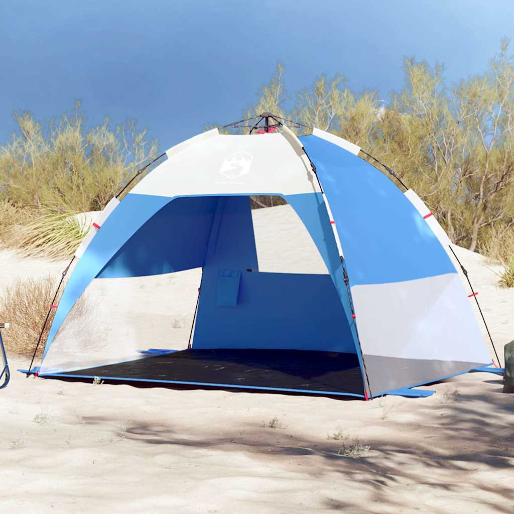 vidaXL Cort camping 2 persoane albastru azur impermeabil setare rapidă vidaXL Cort camping 2 persoane albastru azur impermeabil setare rapidă