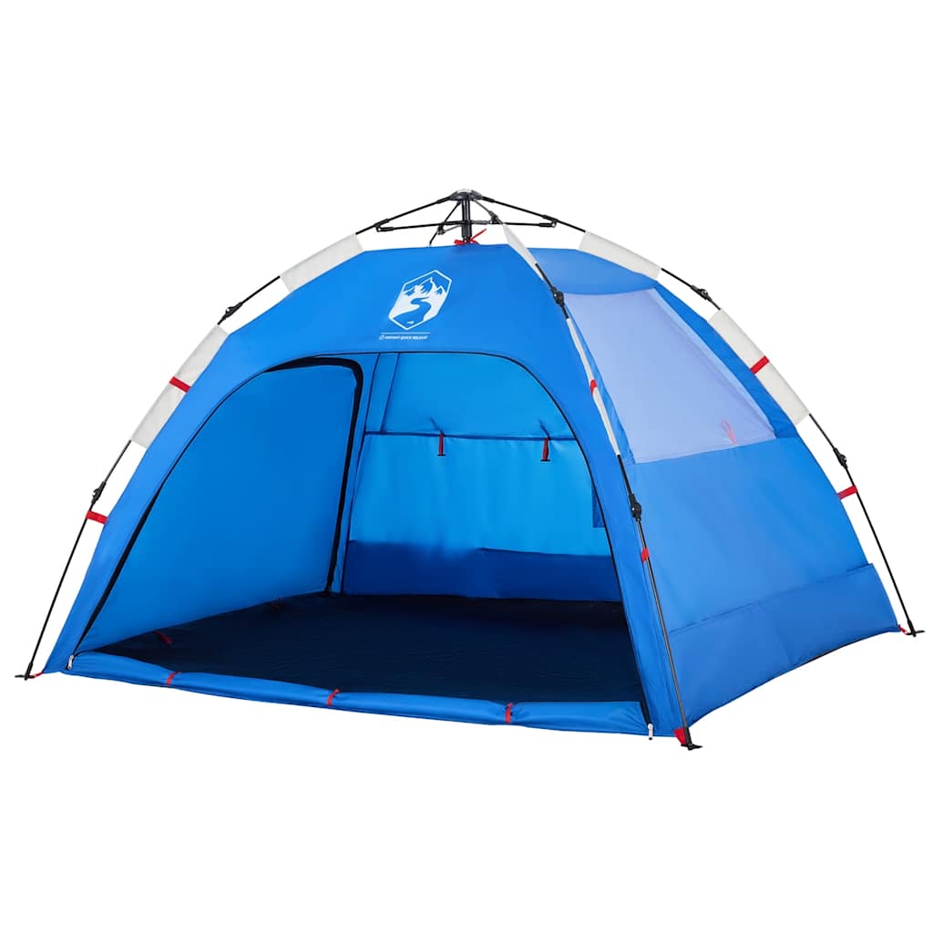 vidaXL Cort camping 2 persoane albastru azur impermeabil setare rapidă