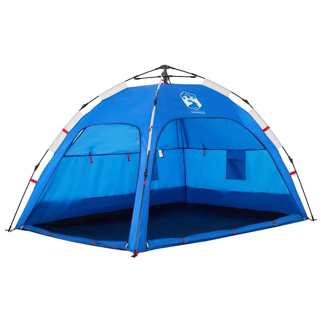 vidaXL Cort camping 2 persoane albastru azur impermeabil setare rapidă