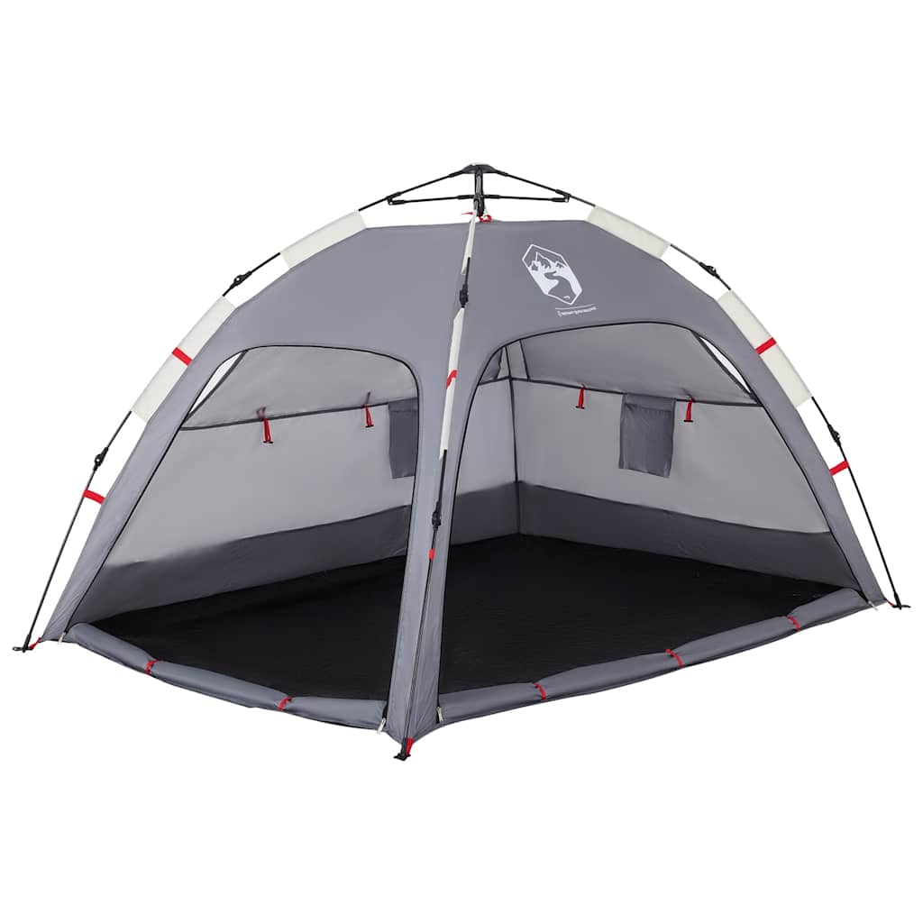 vidaXL Cort camping 2 persoane gri impermeabil setare rapidă vidaXL Cort camping 2 persoane gri impermeabil setare rapidă