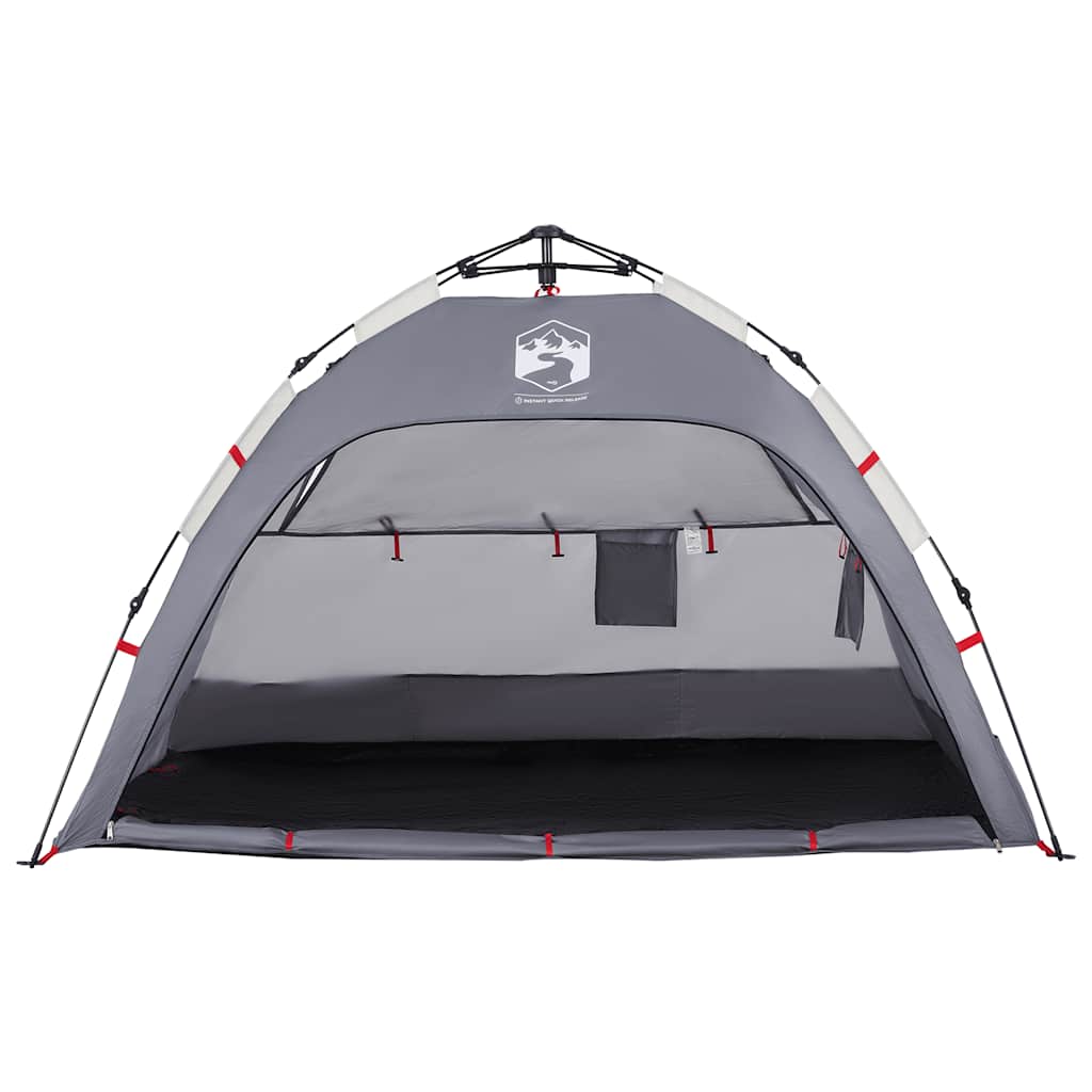 vidaXL Cort camping 2 persoane gri impermeabil setare rapidă vidaXL Cort camping 2 persoane gri impermeabil setare rapidă