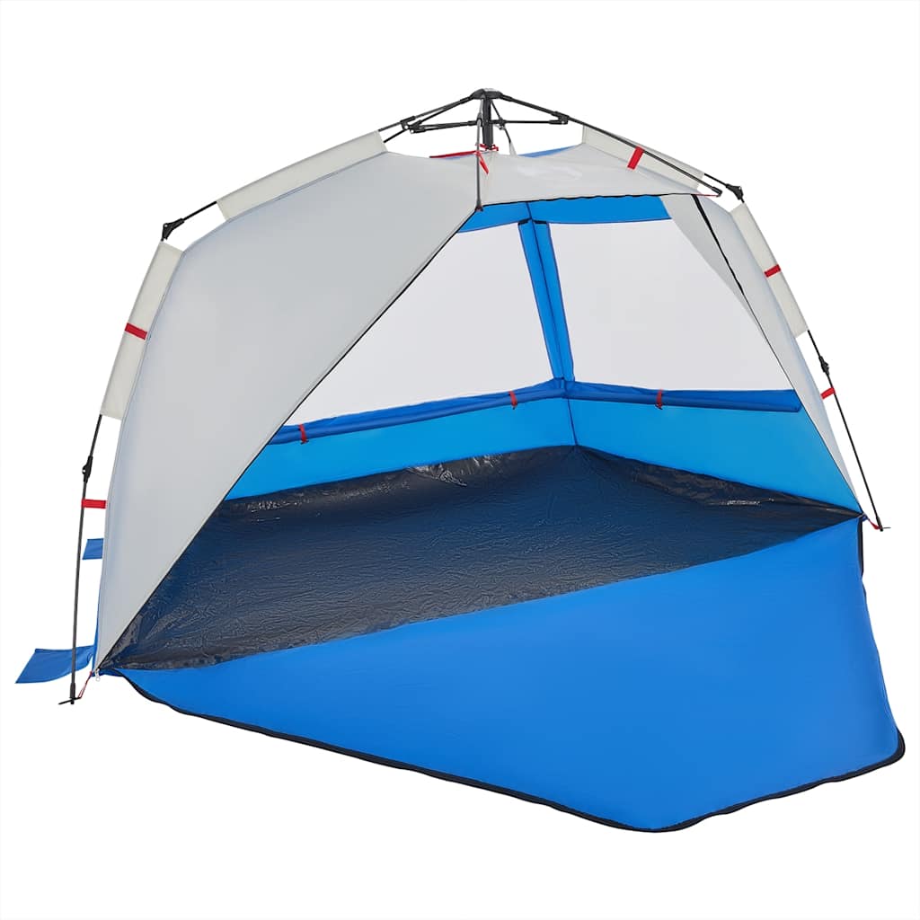 vidaXL Cort camping 3 persoane albastru azur impermeabil setare rapidă vidaXL Cort camping 3 persoane albastru azur impermeabil setare rapidă