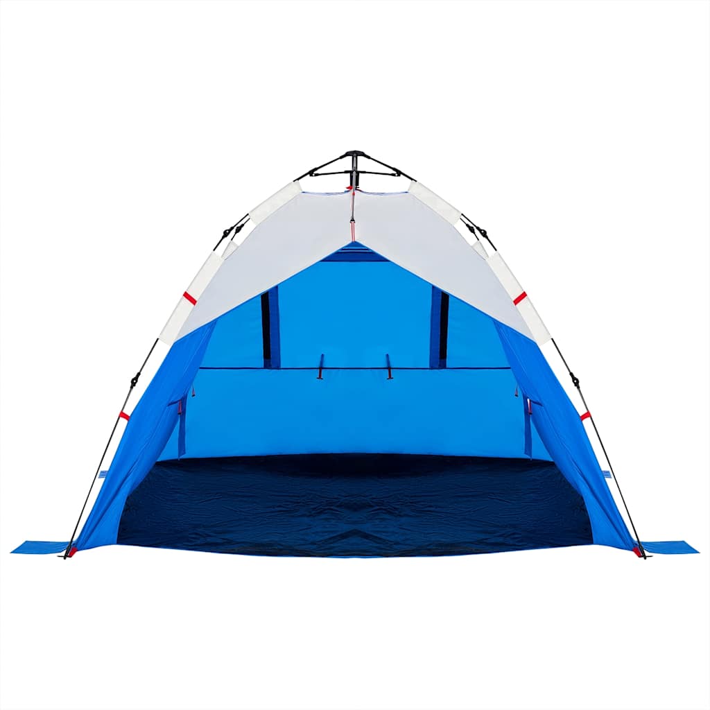 vidaXL Cort camping 3 persoane albastru azur impermeabil setare rapidă vidaXL Cort camping 3 persoane albastru azur impermeabil setare rapidă