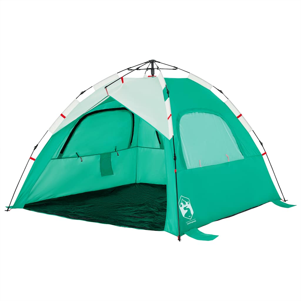 vidaXL Cort camping 3 persoane verde marin impermeabil setare rapidă vidaXL Cort camping 3 persoane verde marin impermeabil setare rapidă
