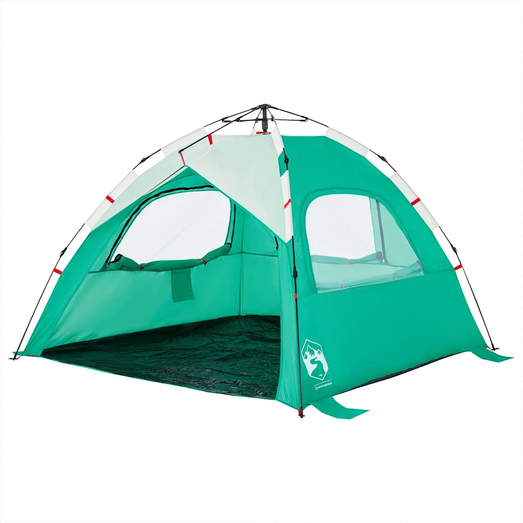 vidaXL Cort camping 3 persoane verde marin impermeabil setare rapidă vidaXL Cort camping 3 persoane verde marin impermeabil setare rapidă
