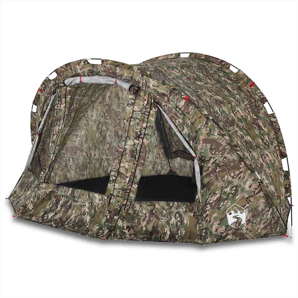 vidaXL Cort de pescuit pentru 4 persoane, camuflaj, impermeabil