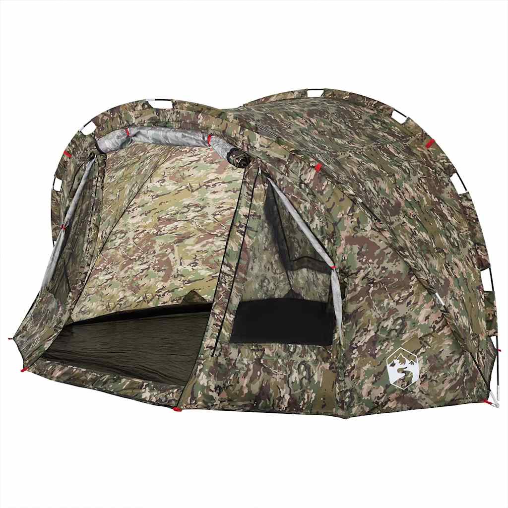 vidaXL Cort de pescuit pentru 4 persoane, camuflaj, impermeabil
