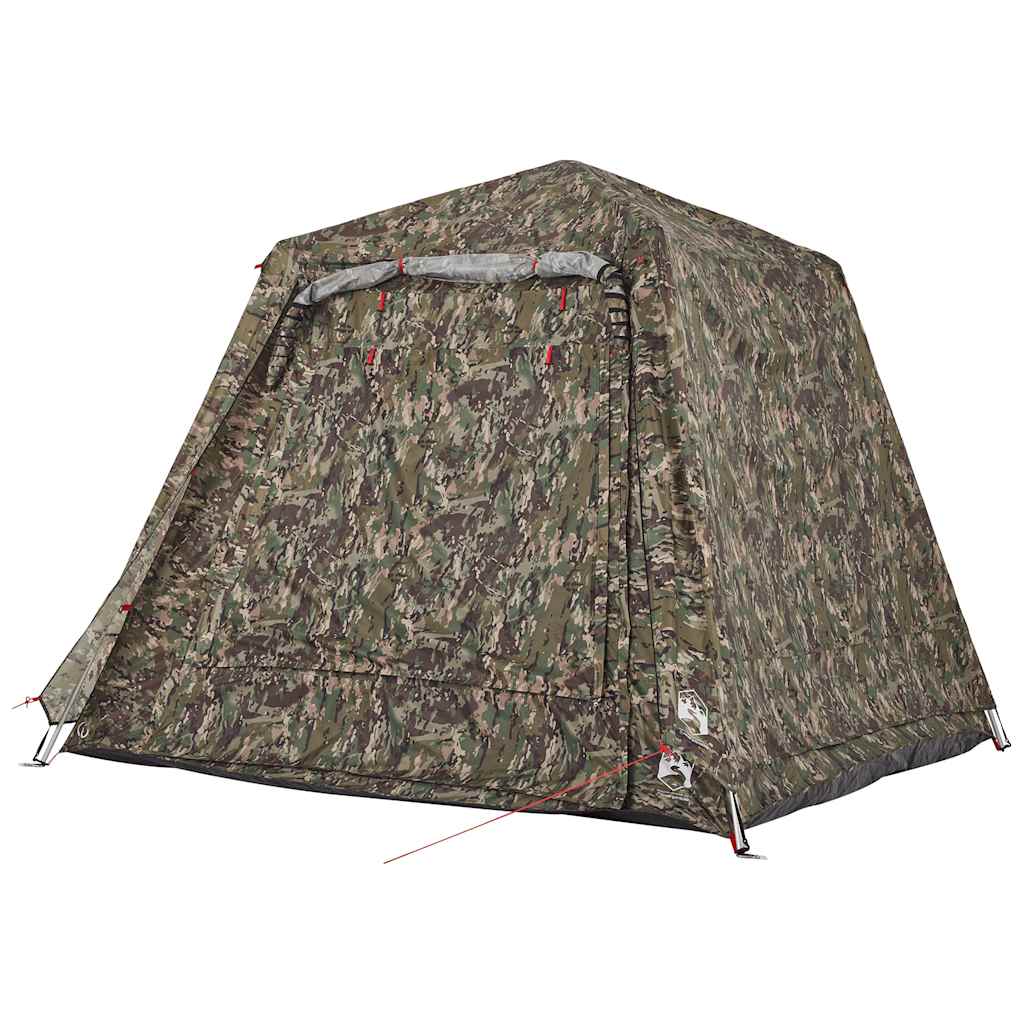 vidaXL Cort de pescuit pentru 4 persoane, camuflaj, setare rapidă