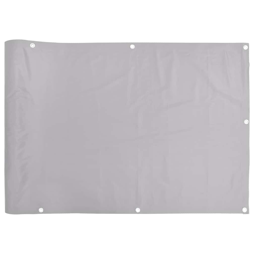 vidaXL Paravan de balcon, gri, 400x75 cm, PVC vidaXL Paravan de balcon, gri, 400x75 cm, PVC