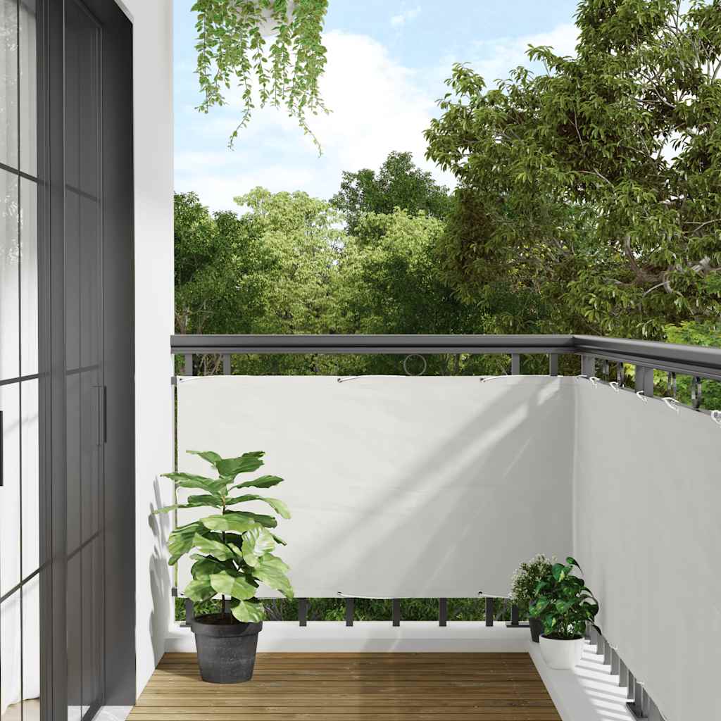 vidaXL Paravan de balcon, alb, 400x75 cm, PVC vidaXL Paravan de balcon, alb, 400x75 cm, PVC