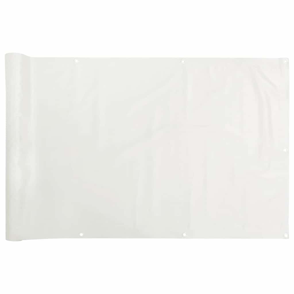 vidaXL Paravan de balcon, alb, 500x75 cm, PVC vidaXL Paravan de balcon, alb, 500x75 cm, PVC