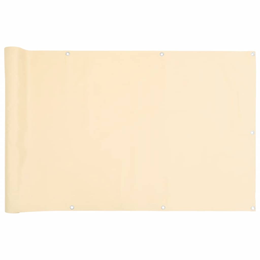 vidaXL Paravan de balcon, crem, 600x90 cm, PVC vidaXL Paravan de balcon, crem, 600x90 cm, PVC