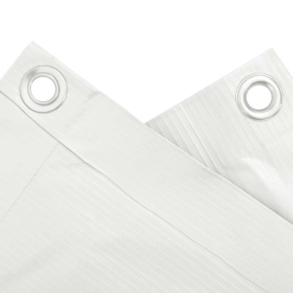 vidaXL Paravan de balcon, alb, 400x90 cm, PVC